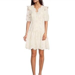 Alex Marie Phoebe antique ivory lace dress
